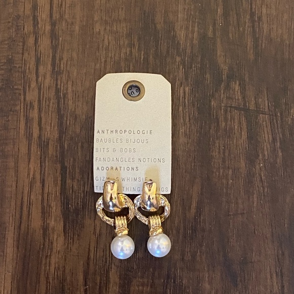 Anthropologie door knocker drop earring - Picture 1 of 12